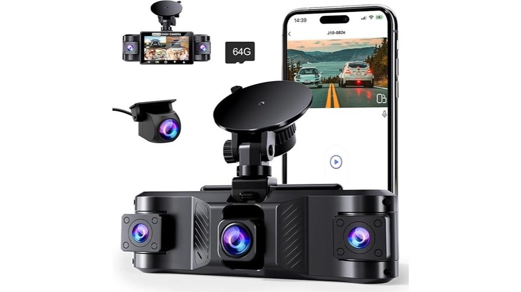 4 channel 2 5k wide angle dashcam