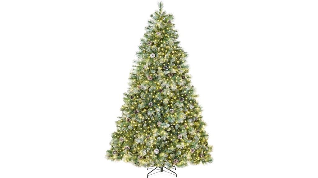 7 5ft pre lit pine tree