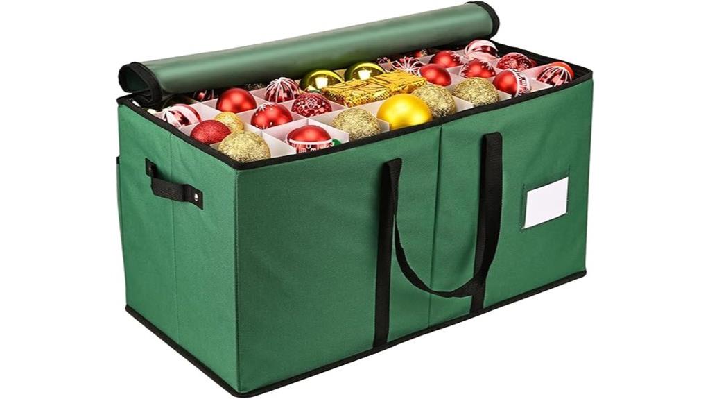 adjustable divider ornament storage