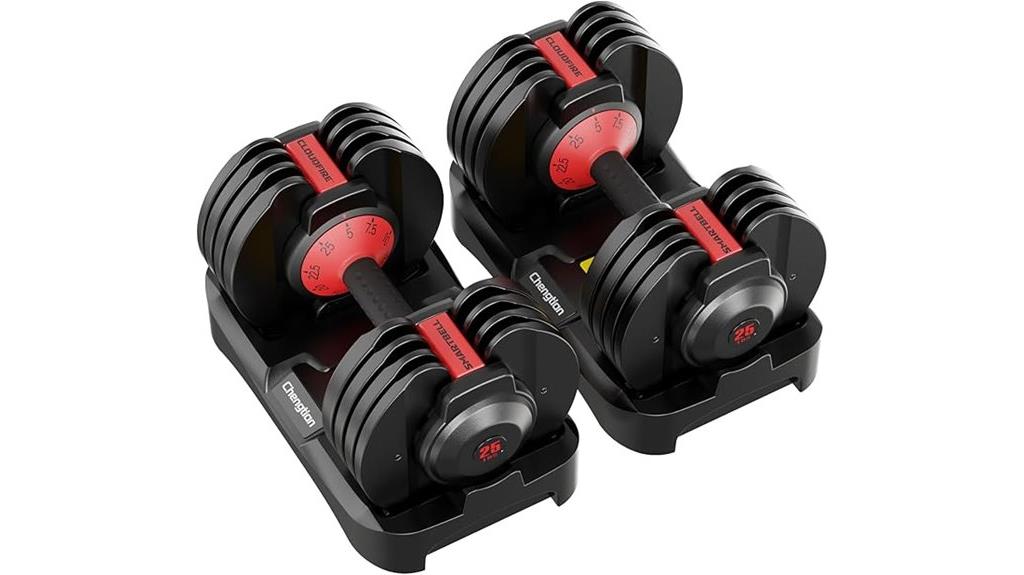 adjustable dumbbells set
