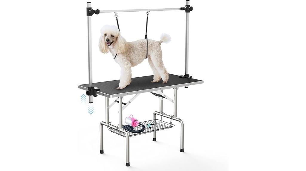 adjustable large dog table
