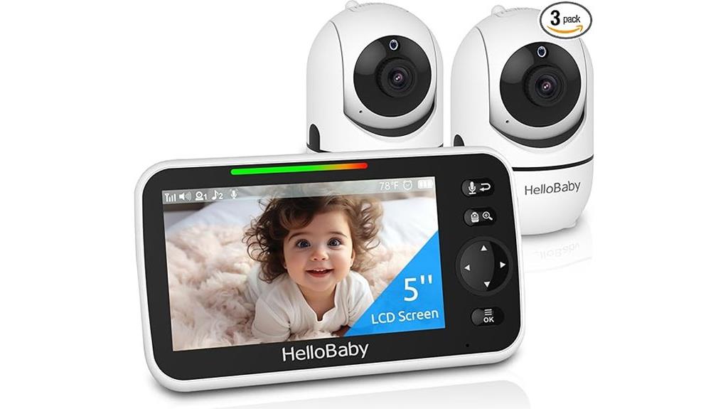 baby monitor with two cameras