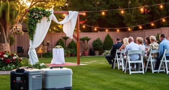 backyard wedding utility solutions