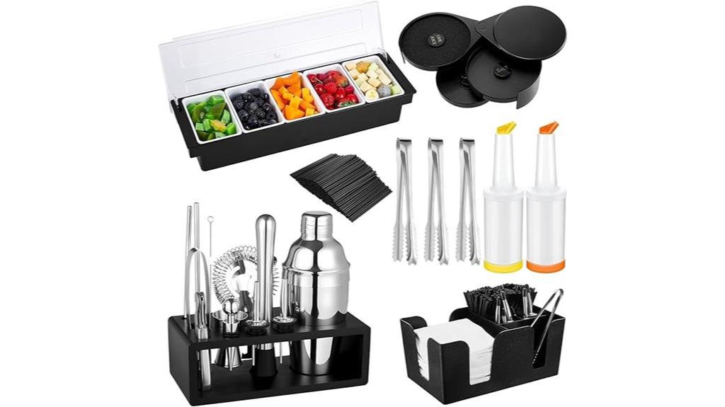 bartender kit with garnish