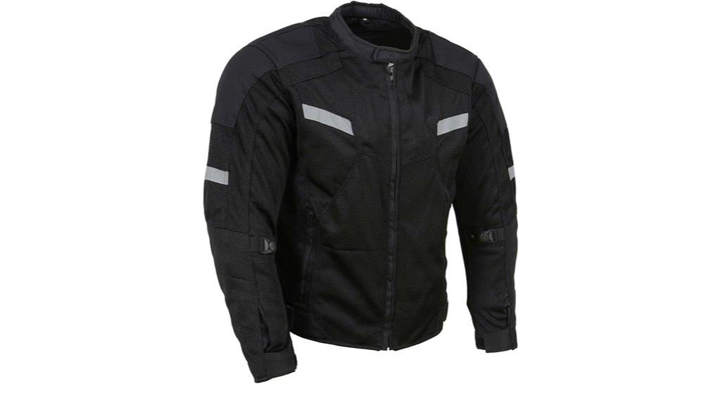black motorcycle jacket armor