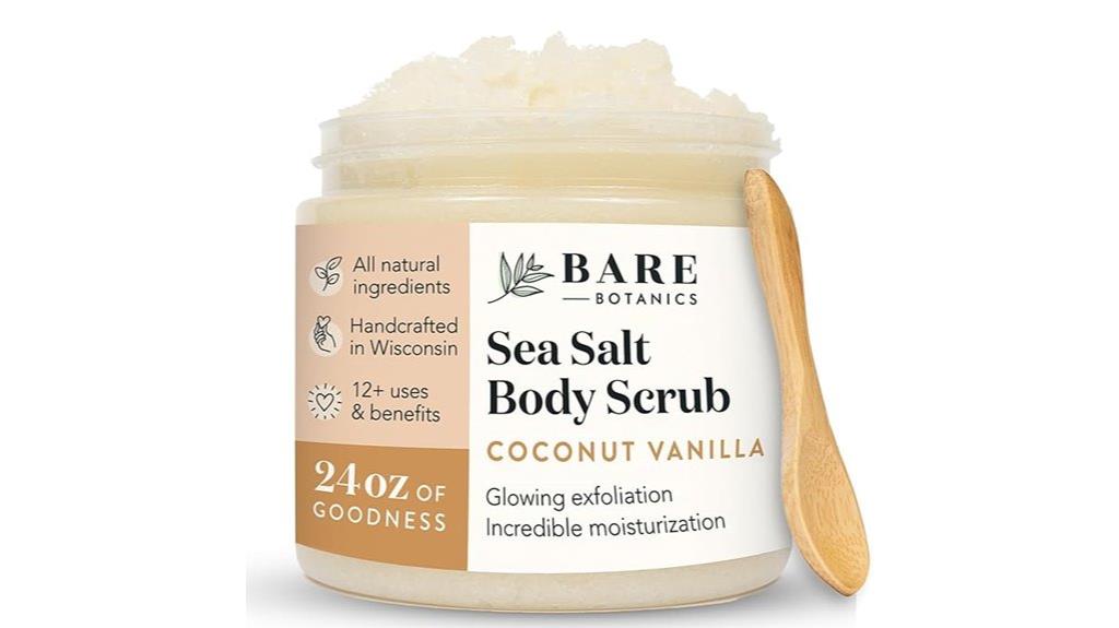 coconut vanilla body scrub