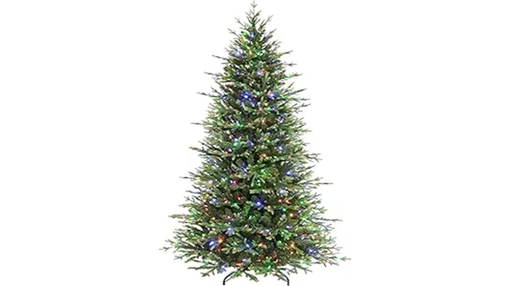 color changing 7 5 ft christmas tree