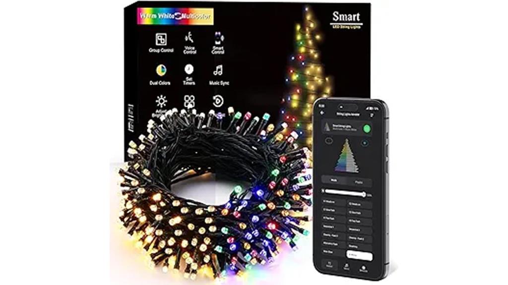 colorful 66ft led christmas lights