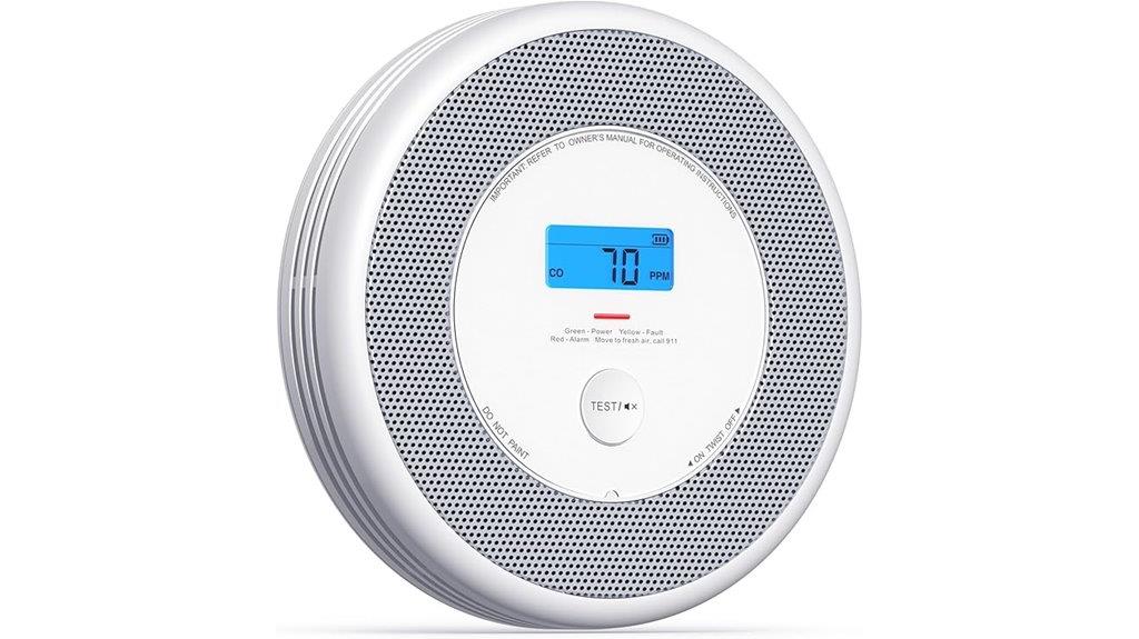 combination smoke carbon detector