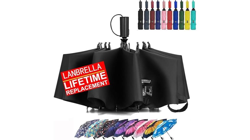 compact reverse folding windproof umbrella