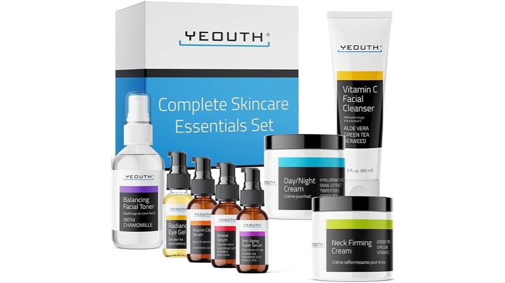 complete skincare set collection
