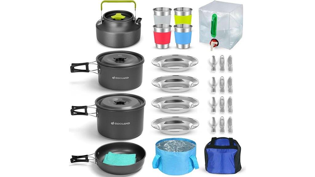 comprehensive camping cookware set