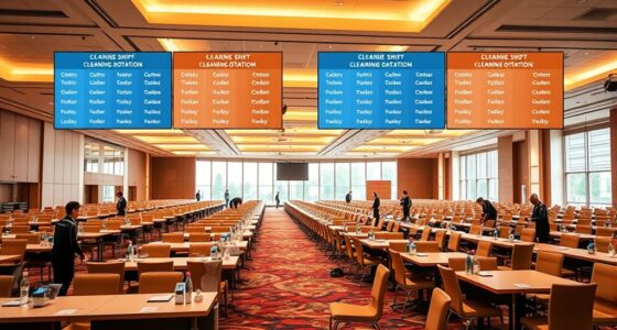 conference cleaning and staffing