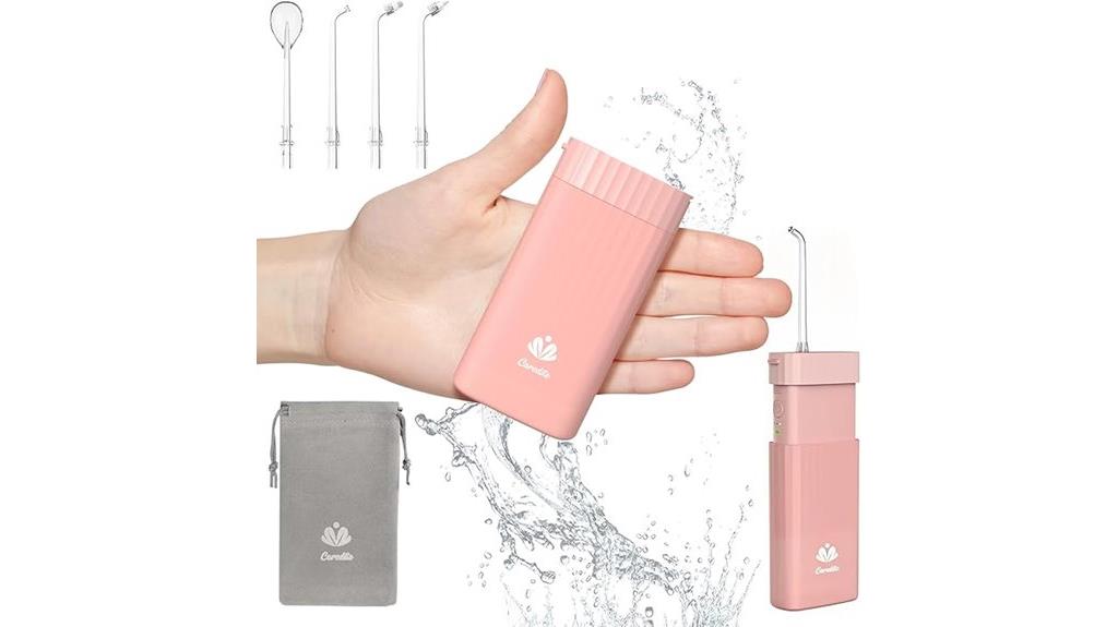 cordless water flosser with telescopic tank