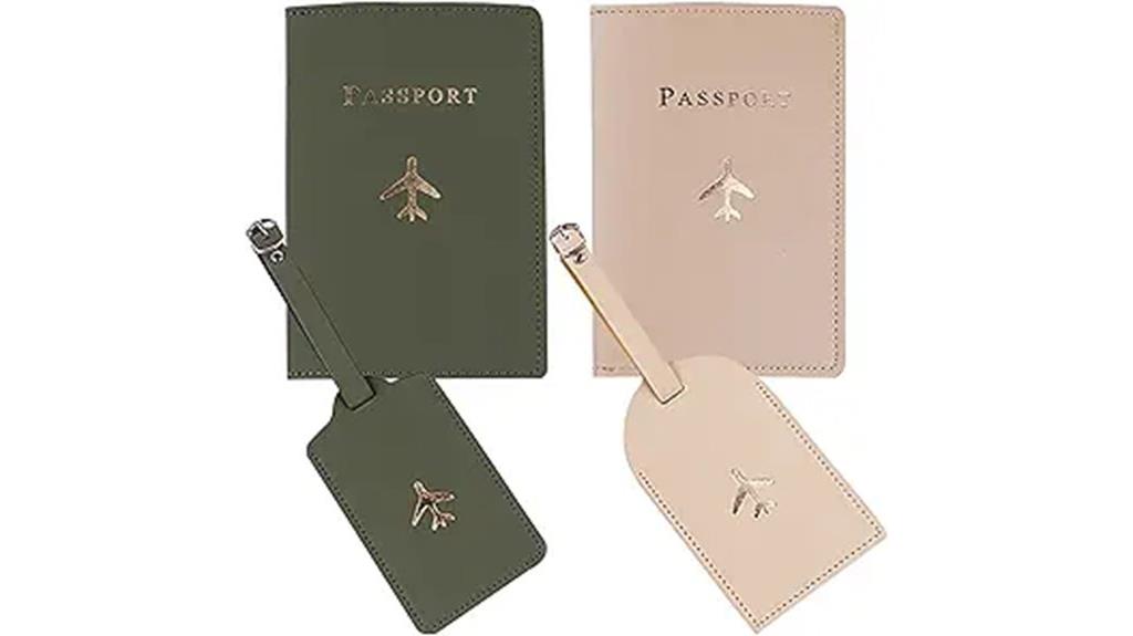 couples passport wallet set