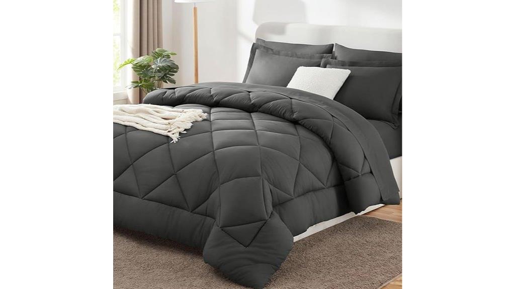 dark grey cozylux bedding