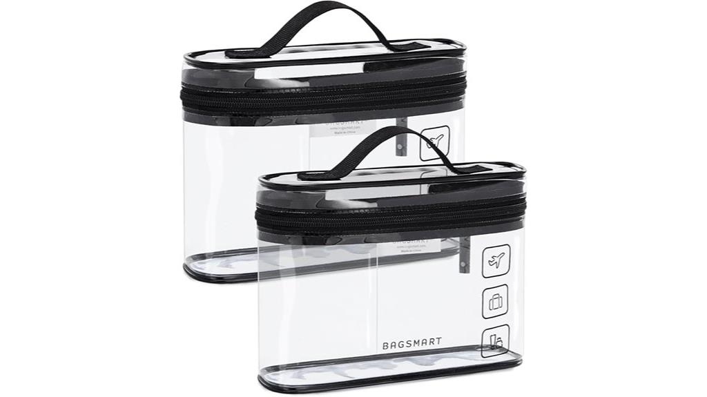 dual clear travel organizers