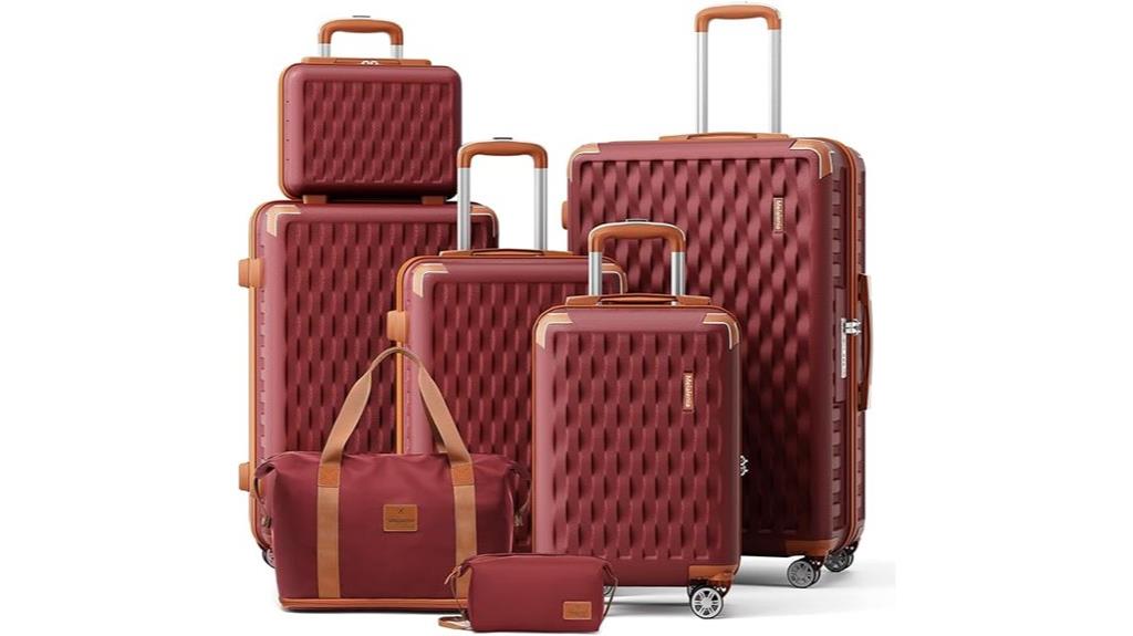 durable spinner lock luggage