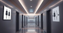 efficient restroom signage design