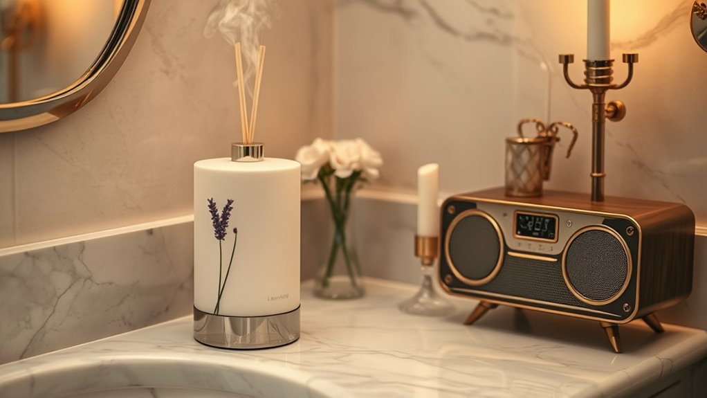 enhance restroom sensory experience