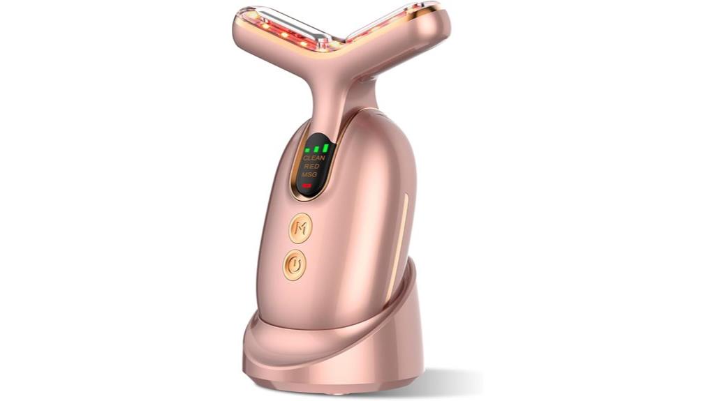 facial microcurrent red light