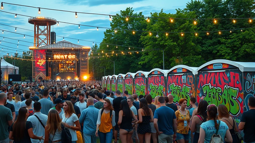 festival restroom capacity planning