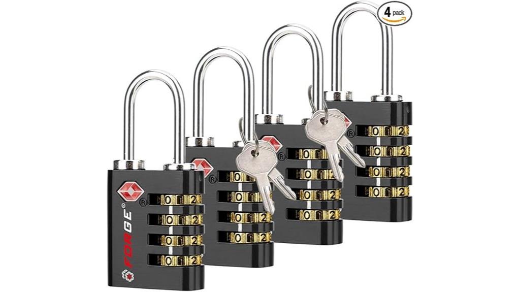 four pack travel locks