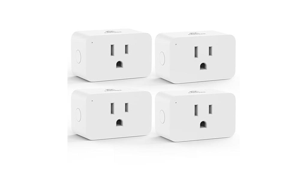 four pack zigbee smart outlets
