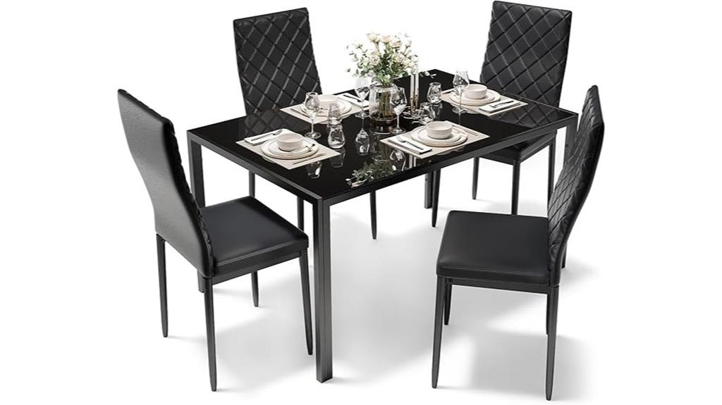 four person dining table set