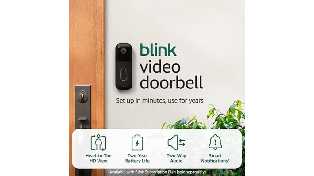 hd video doorbell battery