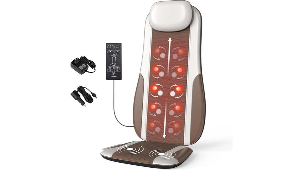 heated shiatsu back cushion