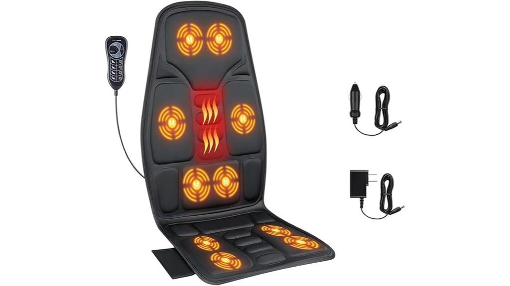 heated vibrating back massager
