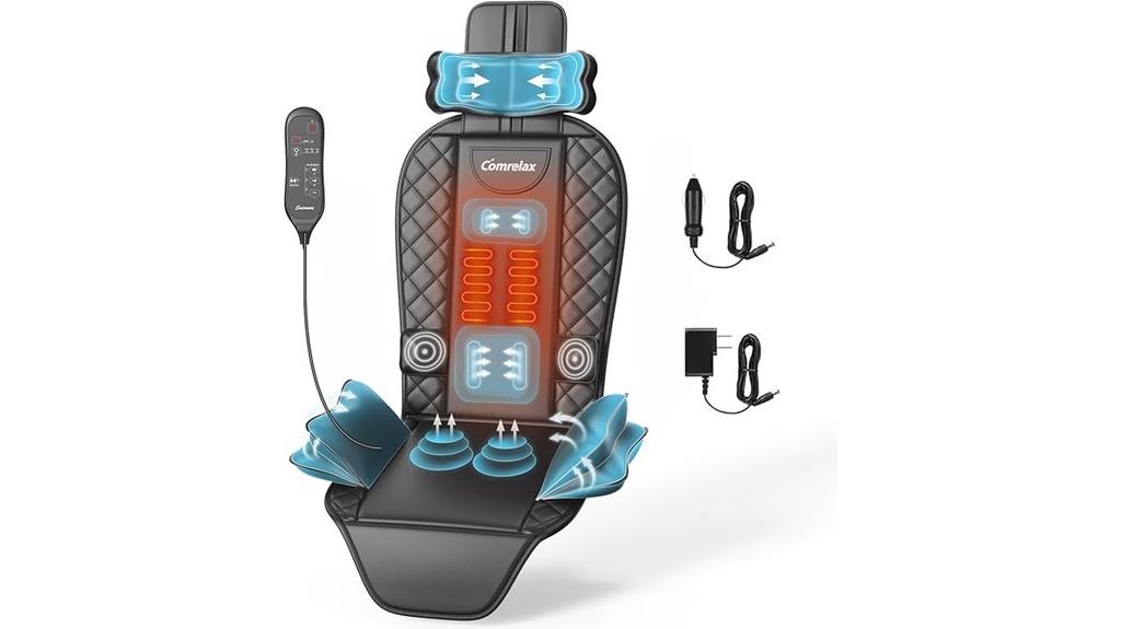 heated vibrating seat pad