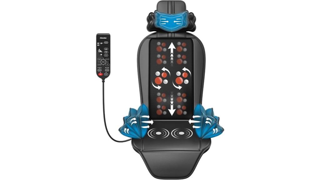 heated vibrating shiatsu cushion