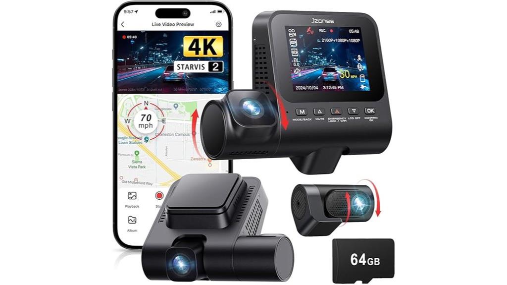 high resolution dual dash cam