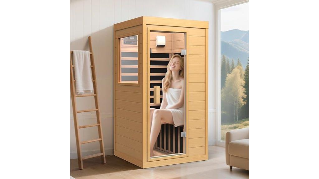 home sauna with speakers