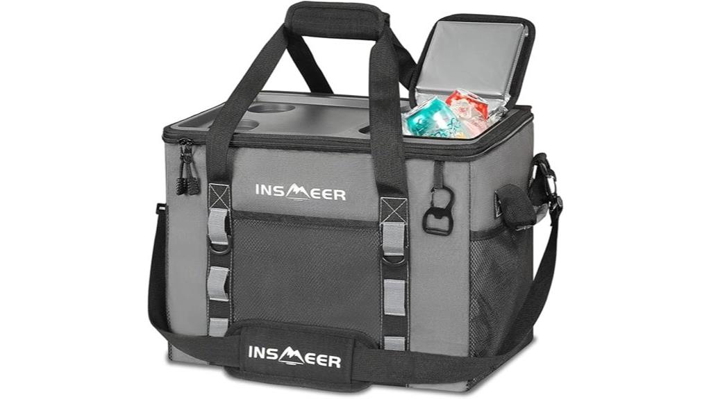 insulated cooler bag with cups