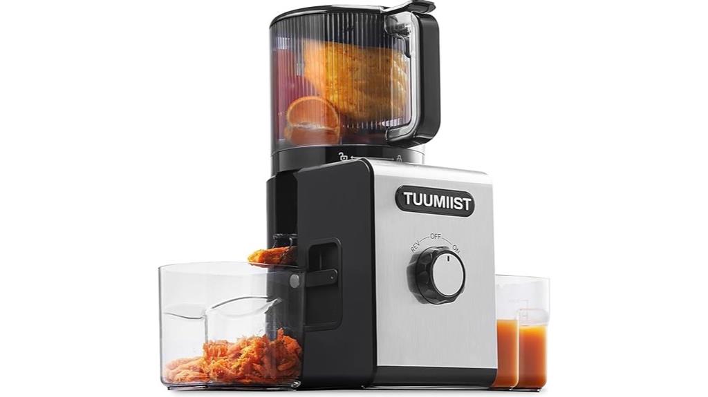 juicer with large feed chute