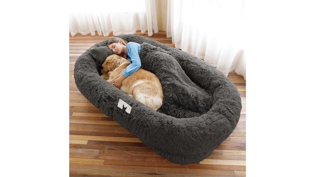 large human sized dog bed