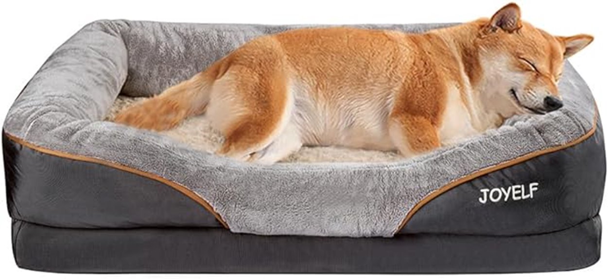 large memory foam dog bed
