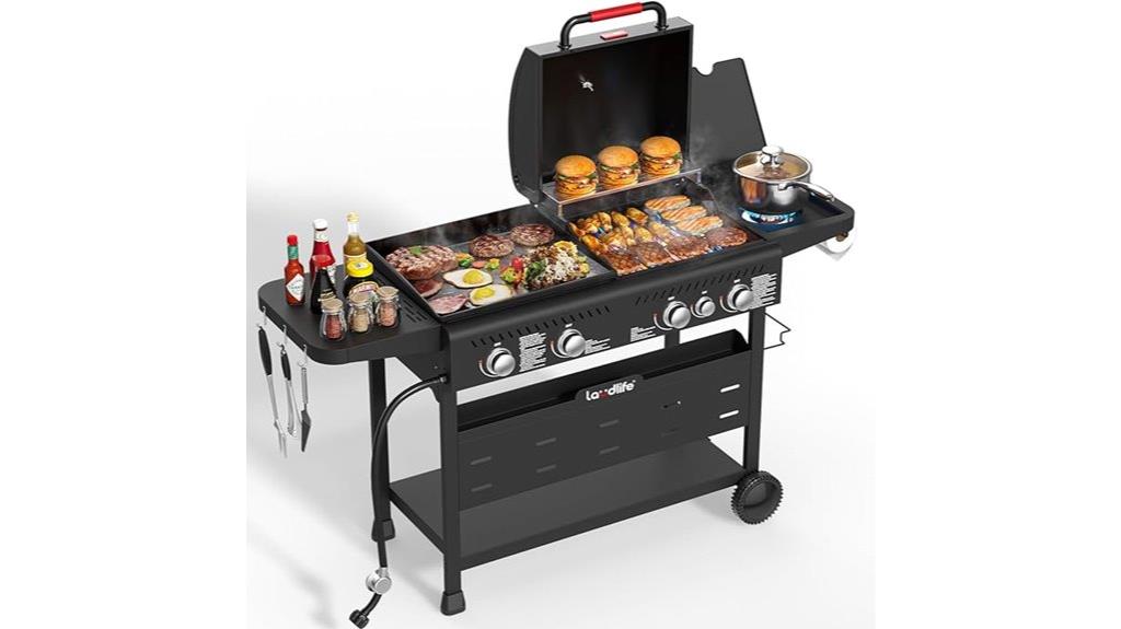 large propane grilling station