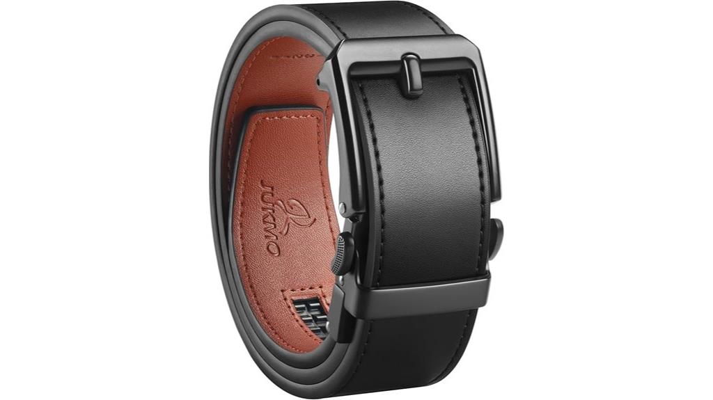 leather ratchet belt gift