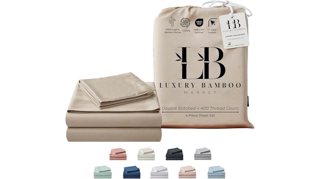 luxury bamboo bed sheets