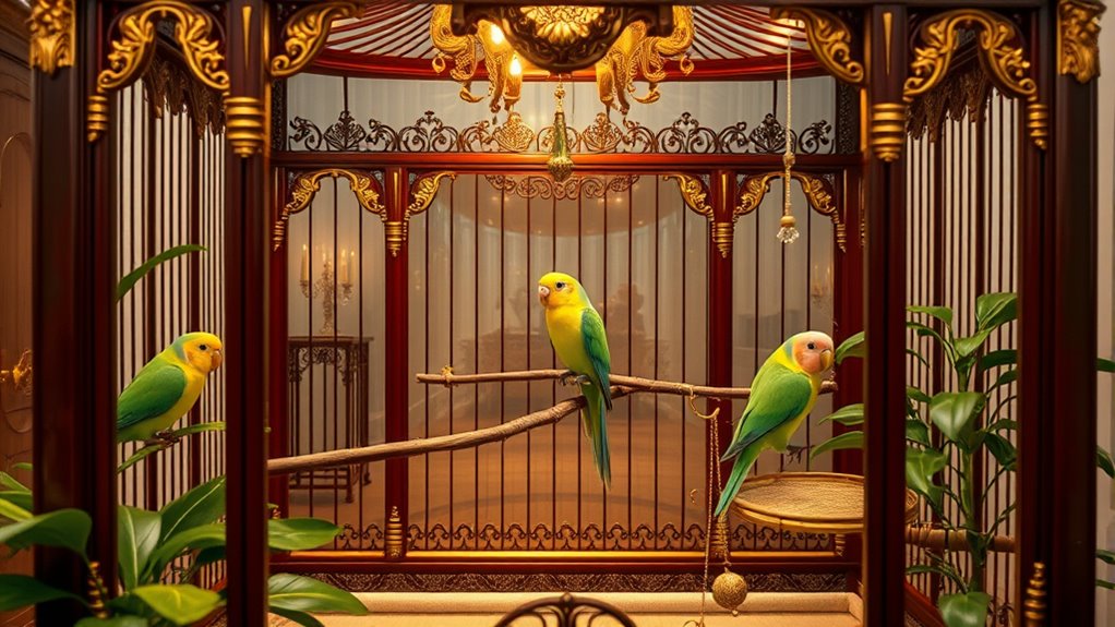 luxury bird cages selection