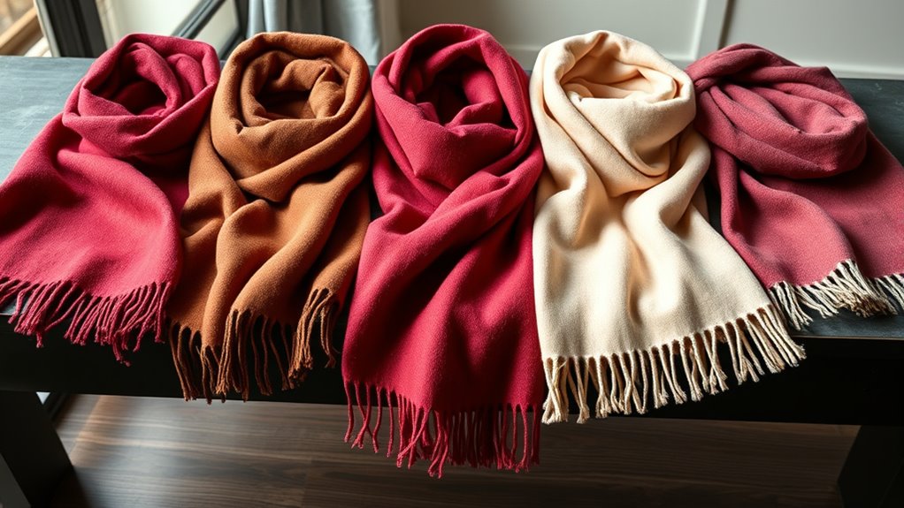 luxury cashmere winter scarves