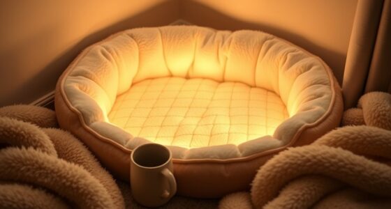 luxury heated pet beds
