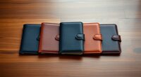 luxury leather passport sets