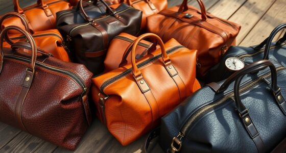 luxury leather travel bags