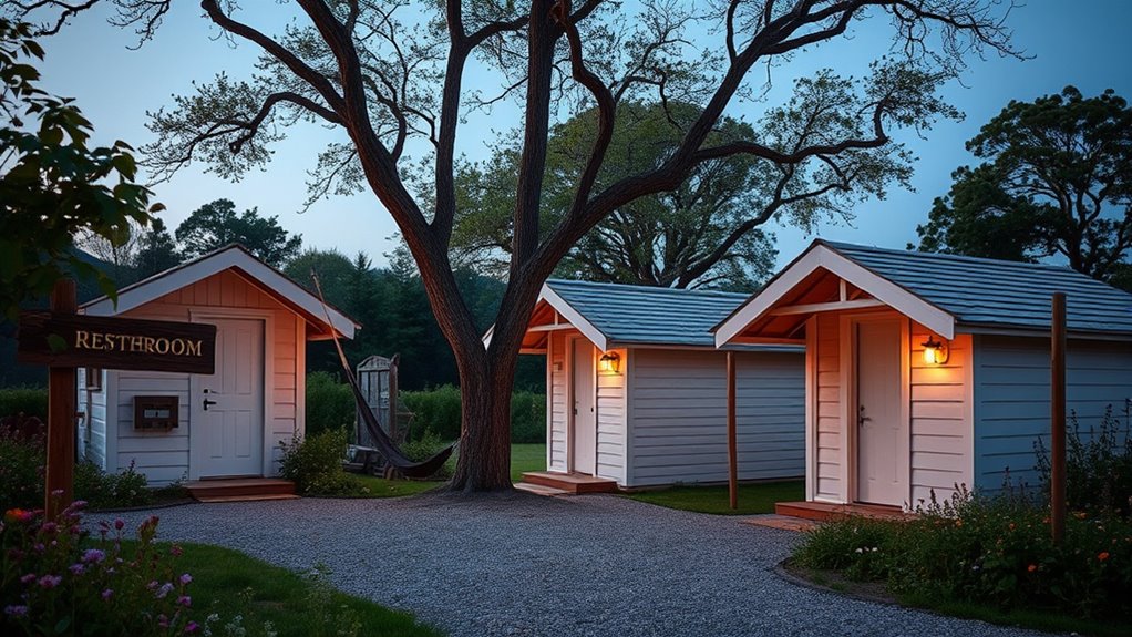 luxury outdoor restroom planning