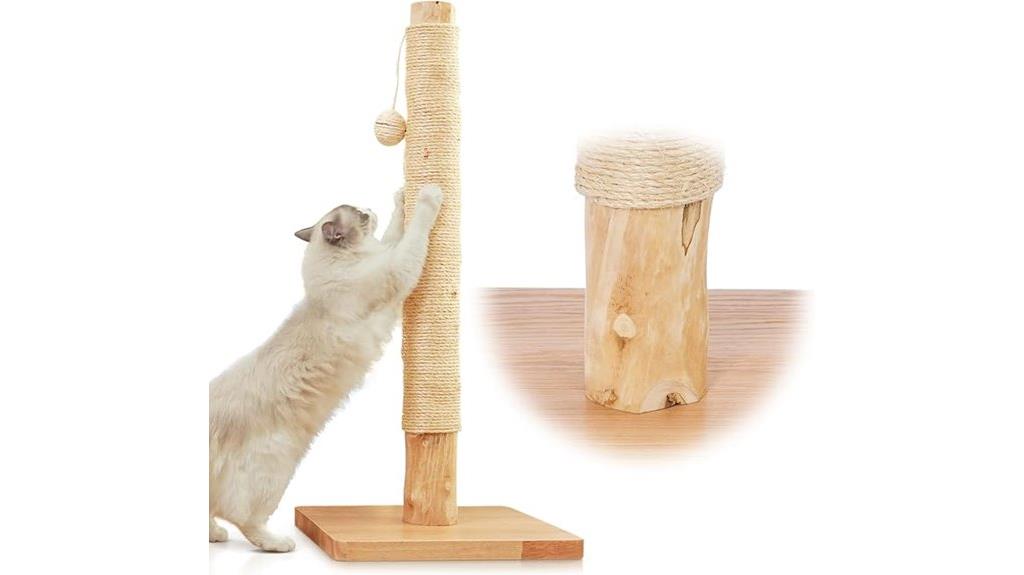 luxury pear wood scratching post